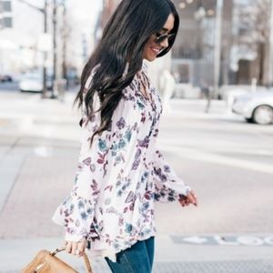 Free People Butterflies Tunic Top Mini Dress